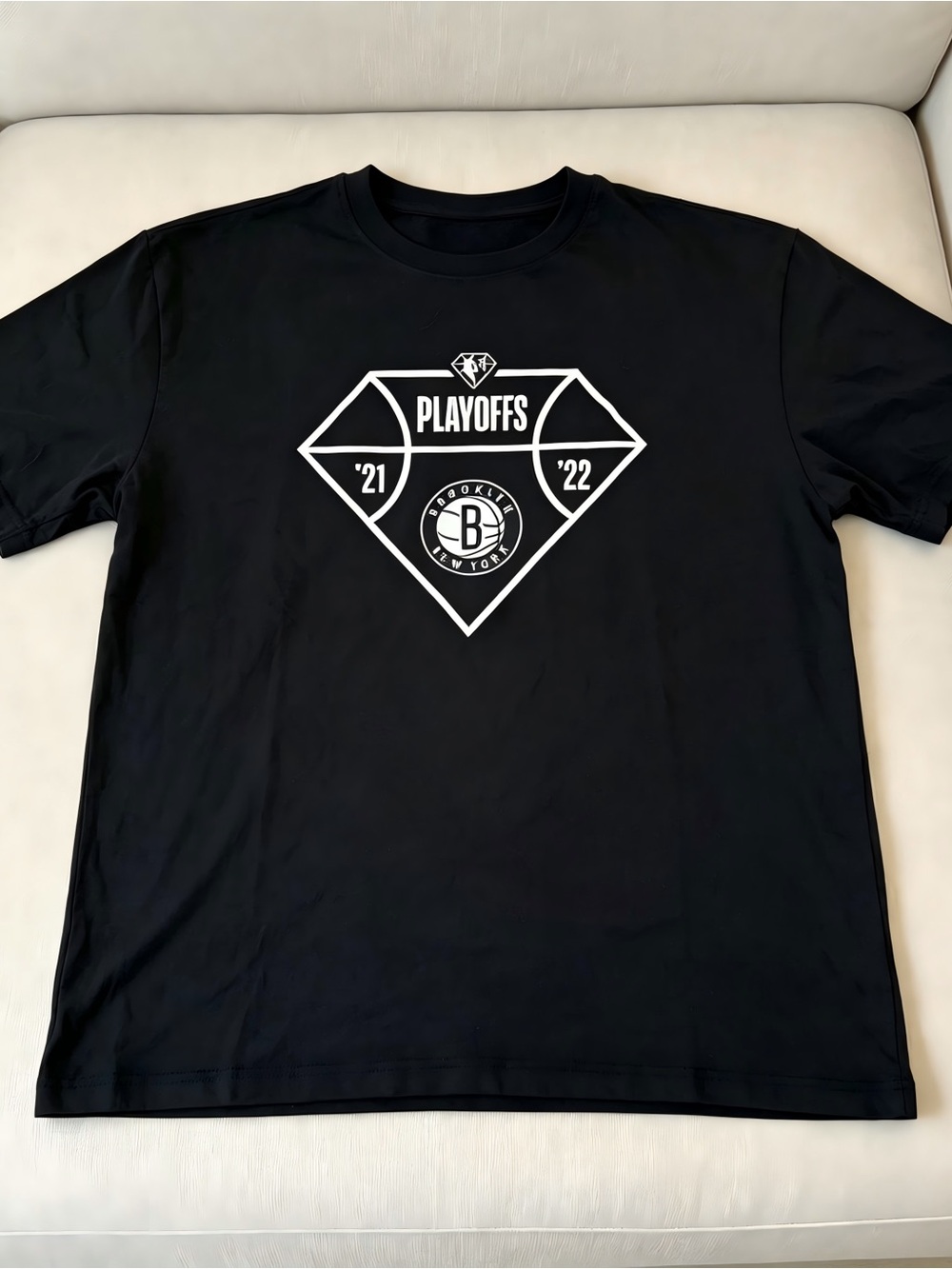 Brooklyn Nets 2021-2022 playoffs black Women Men T-shirt Unisex